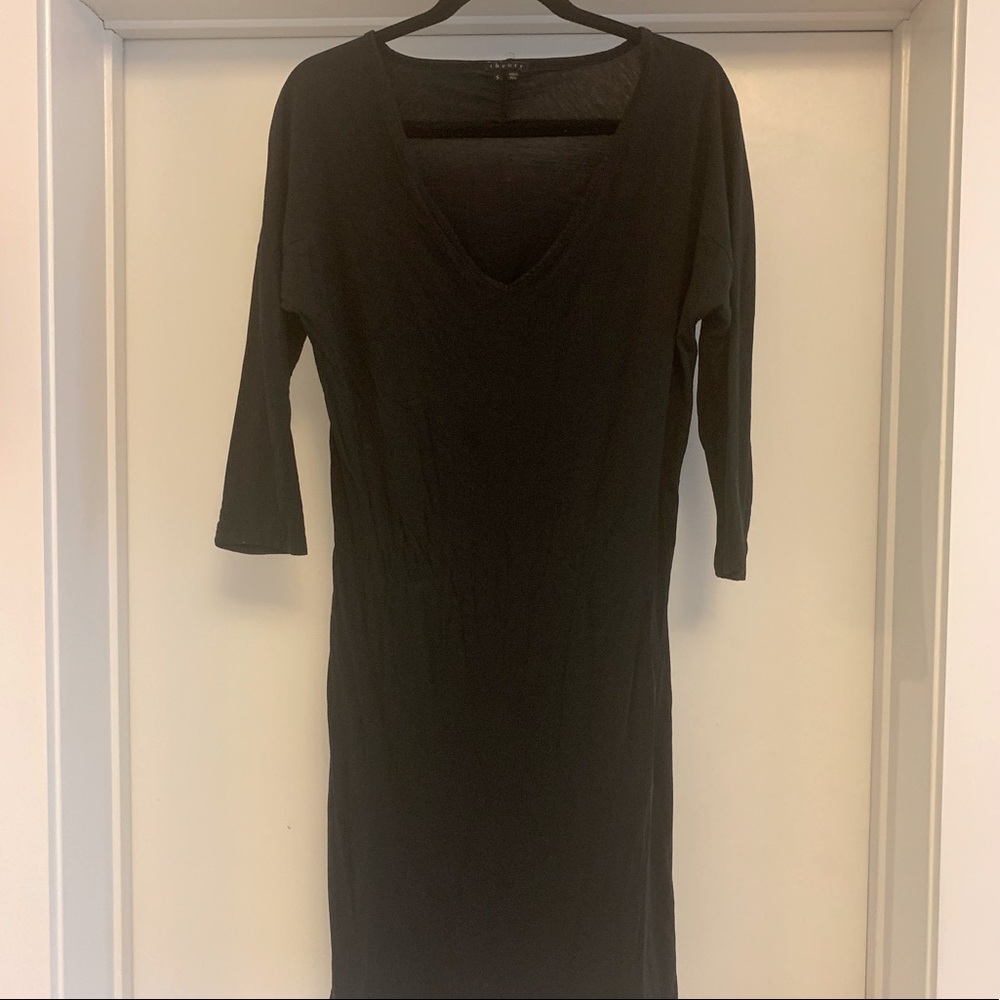 THEORY V-Neck Shift Dress